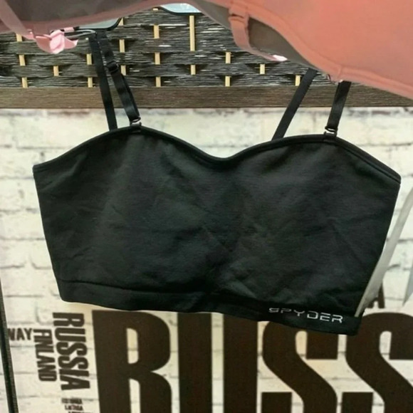 Spyder L 2Pk Logo Reversible Convertible Bralette - Picture 3 of 6